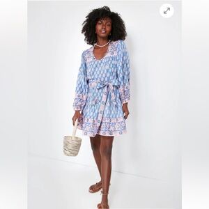 Floral Blue and Pink Dress